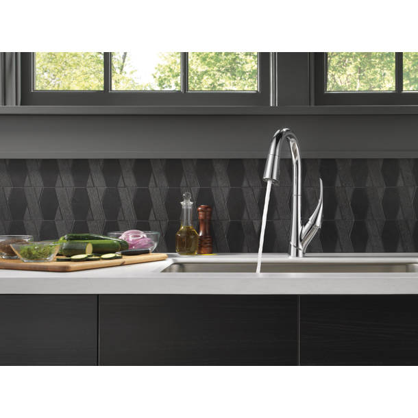 9981TRBDST,BLDST,ARDST Delta Esque Pull Down Touch Kitchen Faucet & Reviews Wayfair